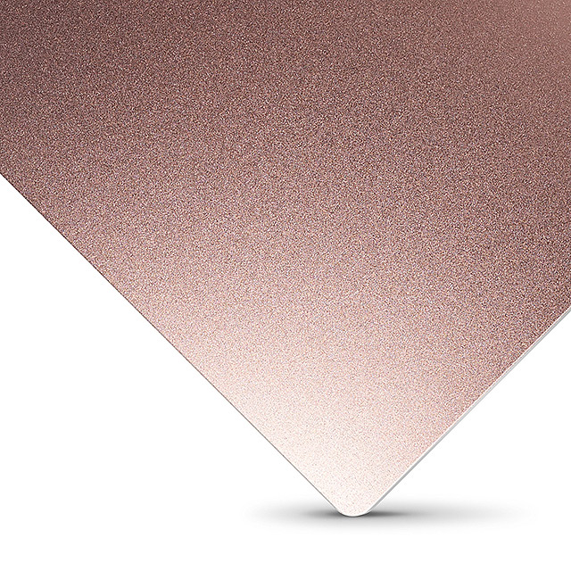 可定制 电解着色喷砂阳极氧化铝板